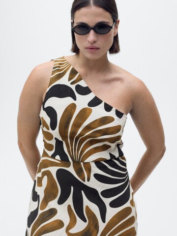 Robe 'Nata' MANGO en marron