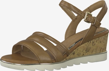 MARCO TOZZI Strap Sandals in Brown: front