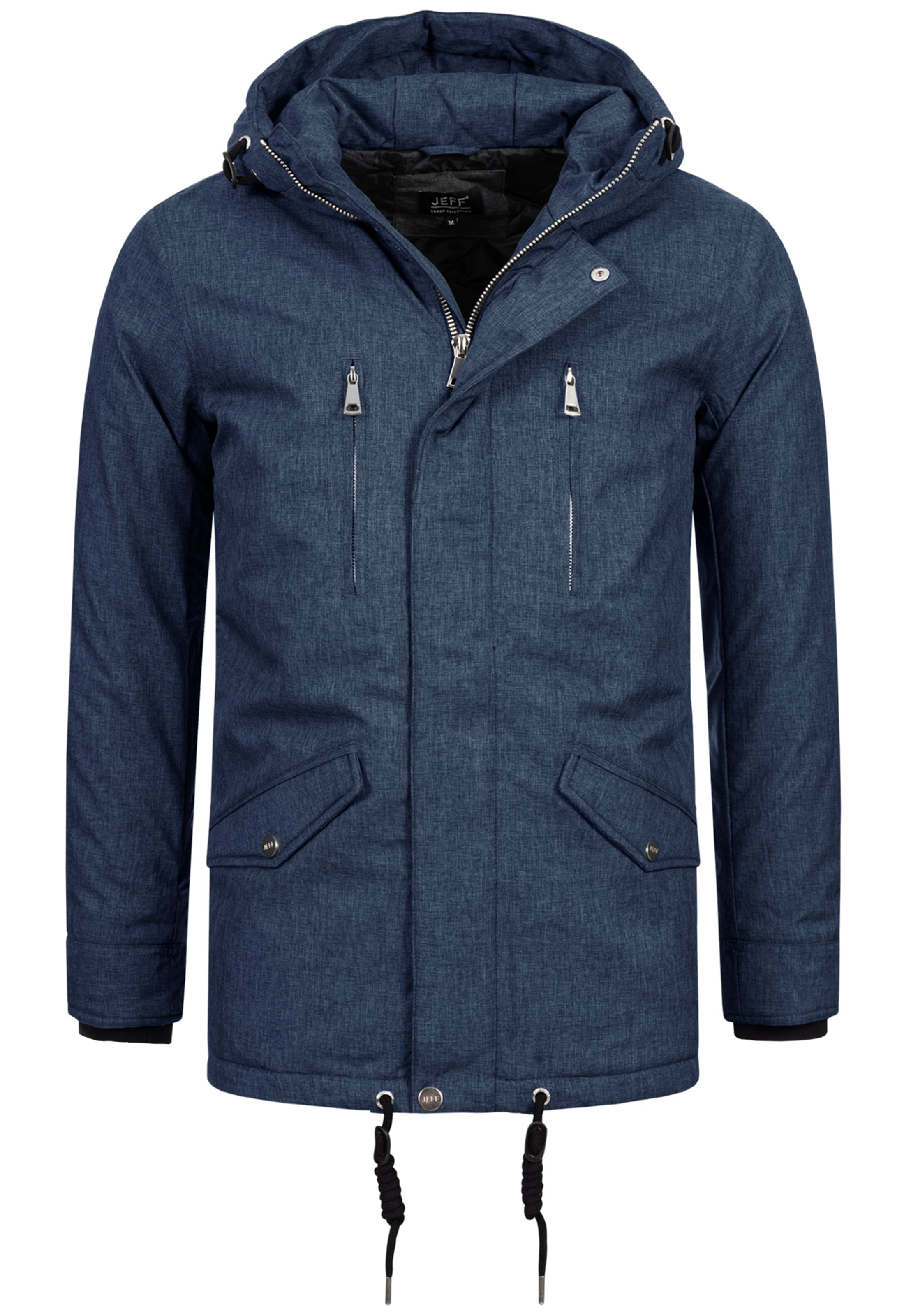 JEFF Tussenparka 'Anders' in Blauw: voorkant