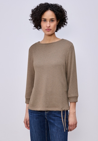 STREET ONE Shirt in Brown: front