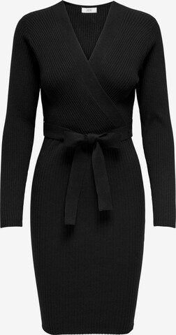 JDY Πλεκτό φόρεμα 'MOLLY' σε μαύρο: μπροστά