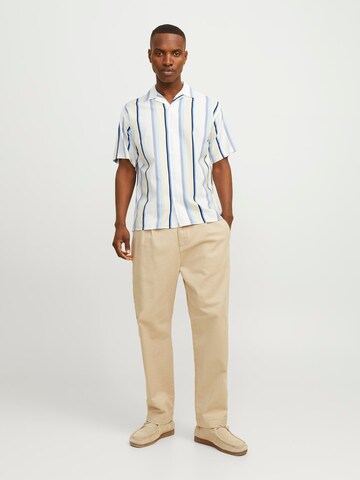 JACK & JONES Comfort Fit Hemd 'Palma Resort' in Blau