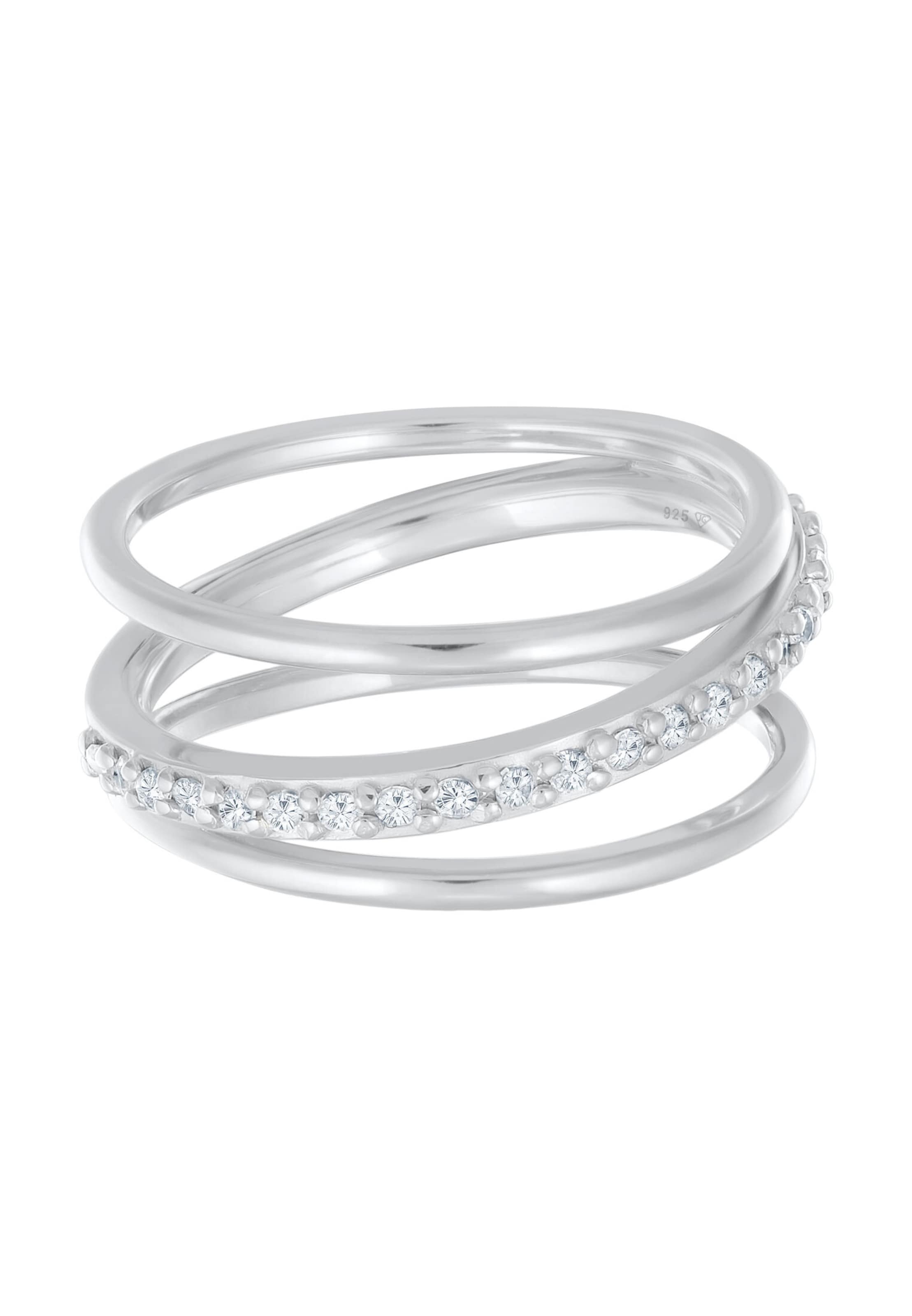 Bague ELLI en argent : devant