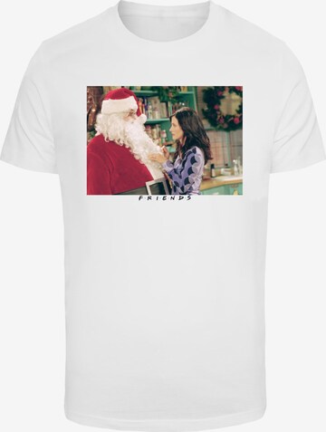 ABSOLUTE CULT Shirt 'Friends - Santa Chandler' in White: front