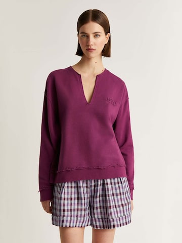 Sweat-shirt Scalpers en violet : devant