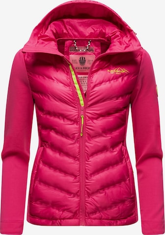 NAVAHOO Between-Season Jacket 'Nimm Mich Mit' in Pink: front