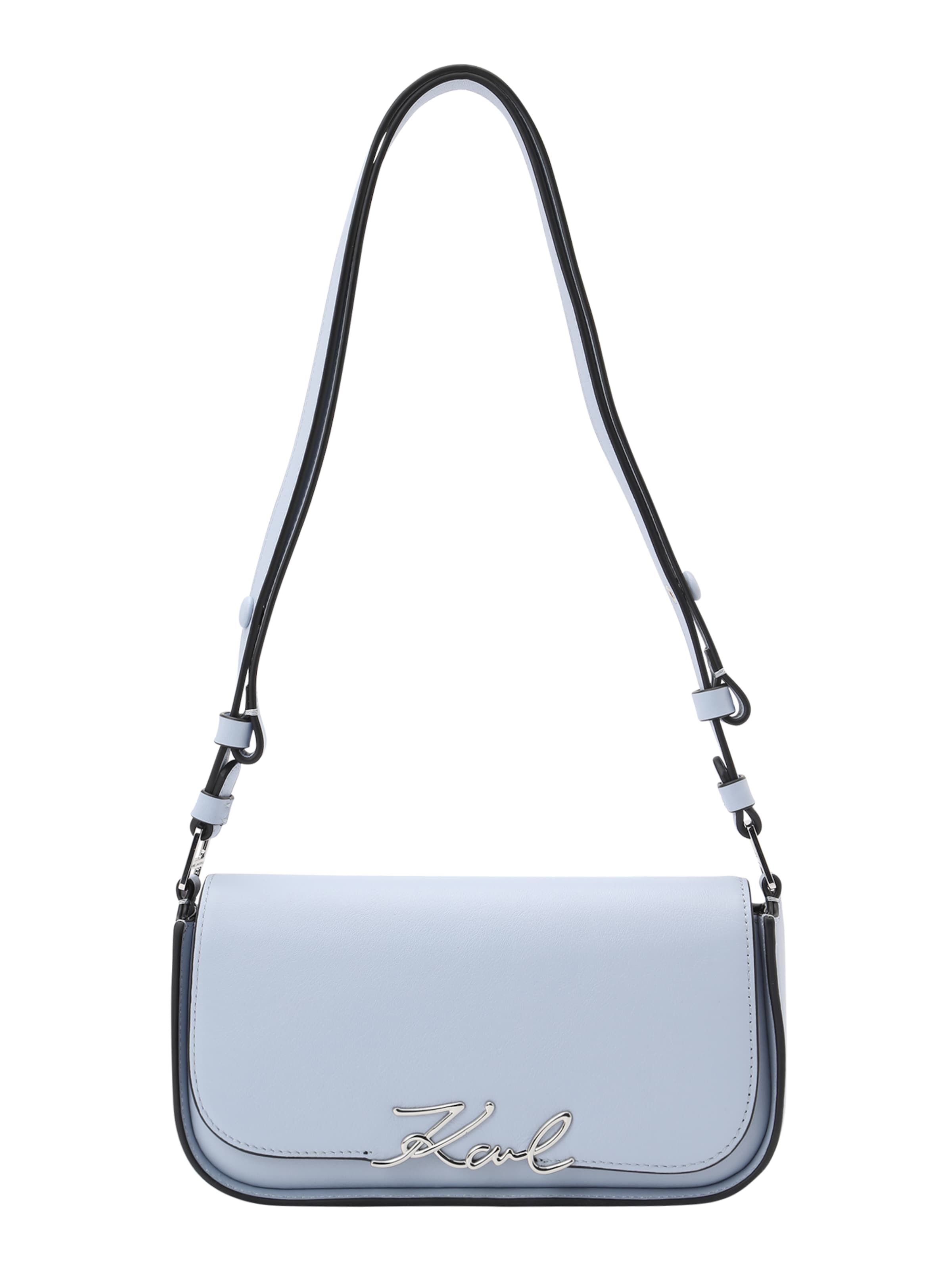 Karl Lagerfeld Чанта с презрамки в синьо: отпред