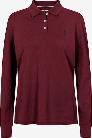 U.S. POLO ASSN. Shirt 'Lise' in Rood: voorkant