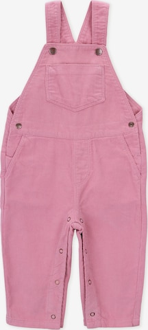 KNOT Dungarees in Pink: front