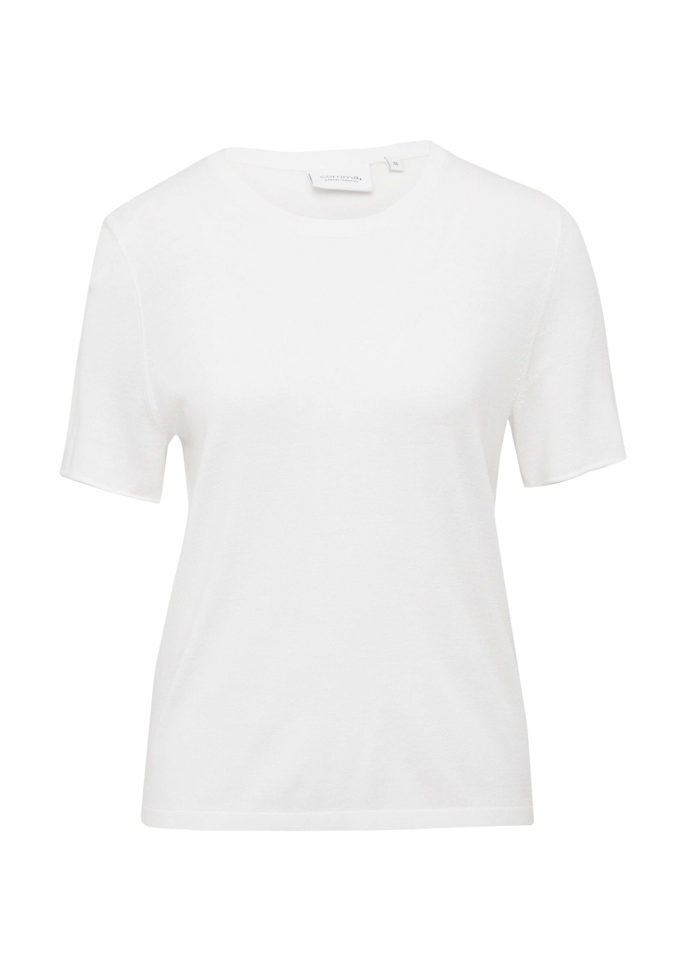 comma casual identity Sweater in White: front