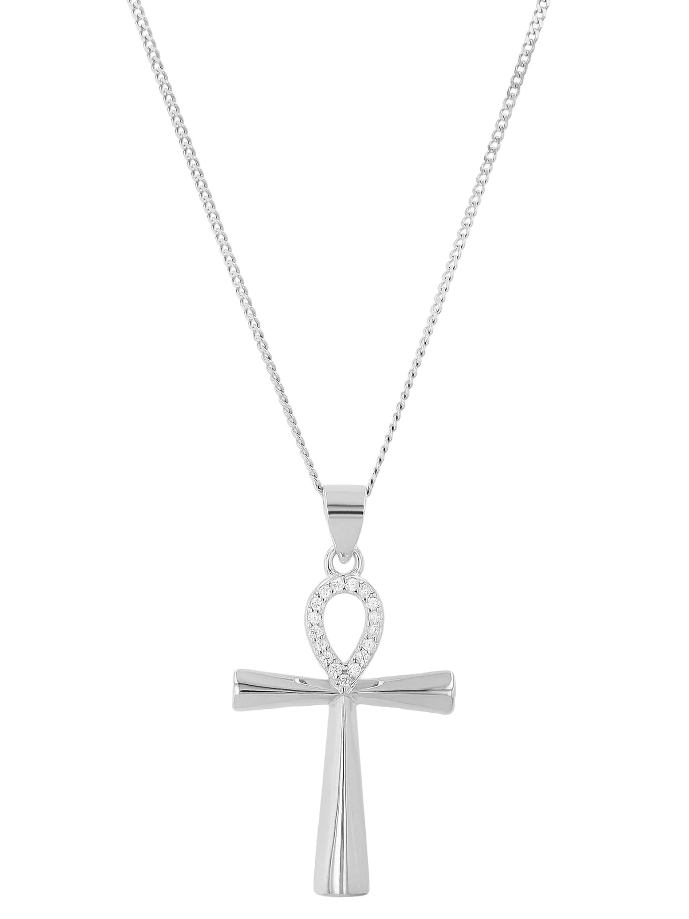 Akzent Pendant 'Ankh, langlebig' in Silver: front
