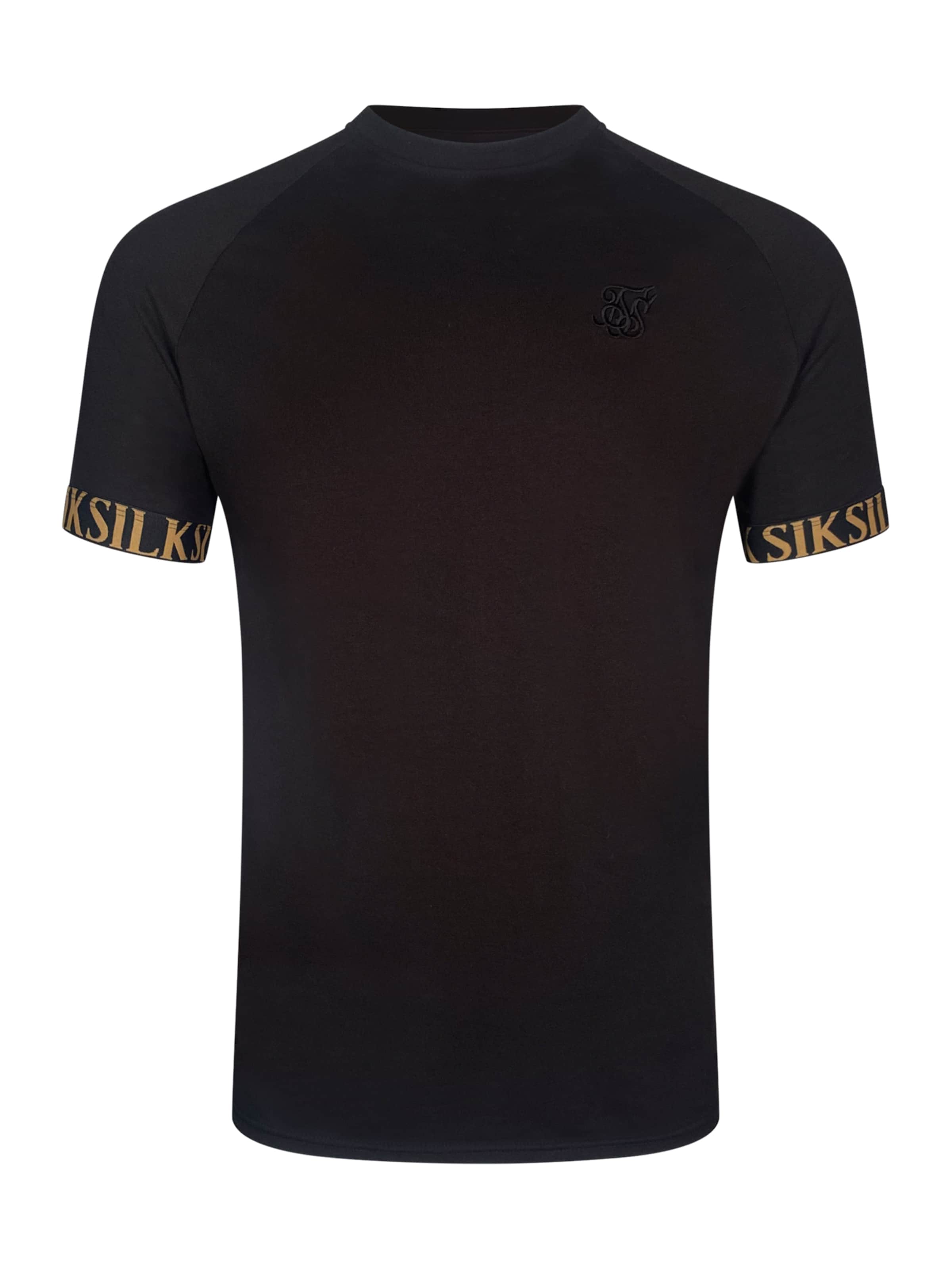 SikSilk T-Shirt en marron / noir, Vue avec produit