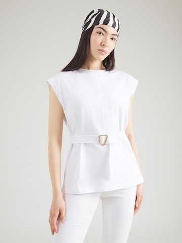 Barbour International - Camiseta 'Alexis' en blanco: frente