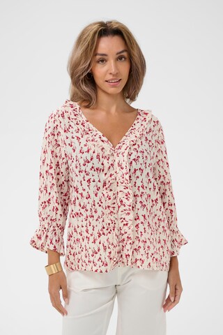 Cream Bluse in Mischfarben: Vorderseite
