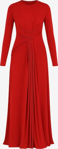 fashionshowcase - Vestido de noche 'FAVORI' en rojo: frente