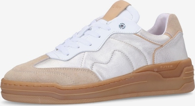 MANFIELD Sneaker in beige / hellblau / silber, Produktansicht
