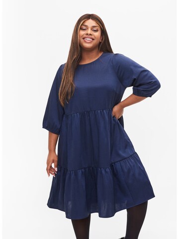 Zizzi Dress 'Stine' in Blue: front