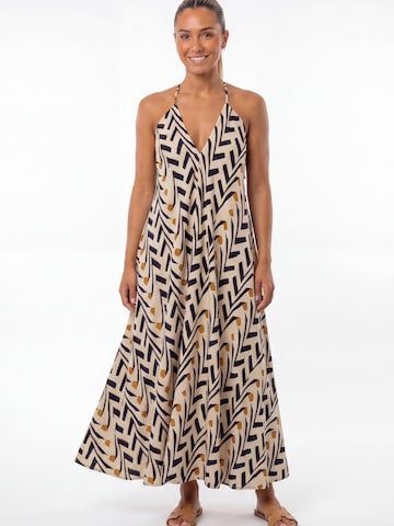 Robe d’été 'Jungle Bloom' Shop Karey en beige