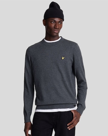 Lyle & Scott Trui in Grijs: voorkant