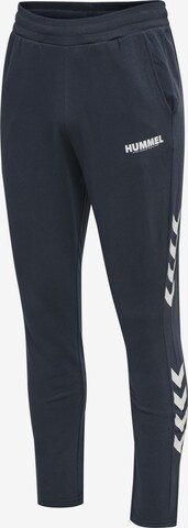 Hummel Tapered Sportbroek 'Legacy' in Blauw: voorkant