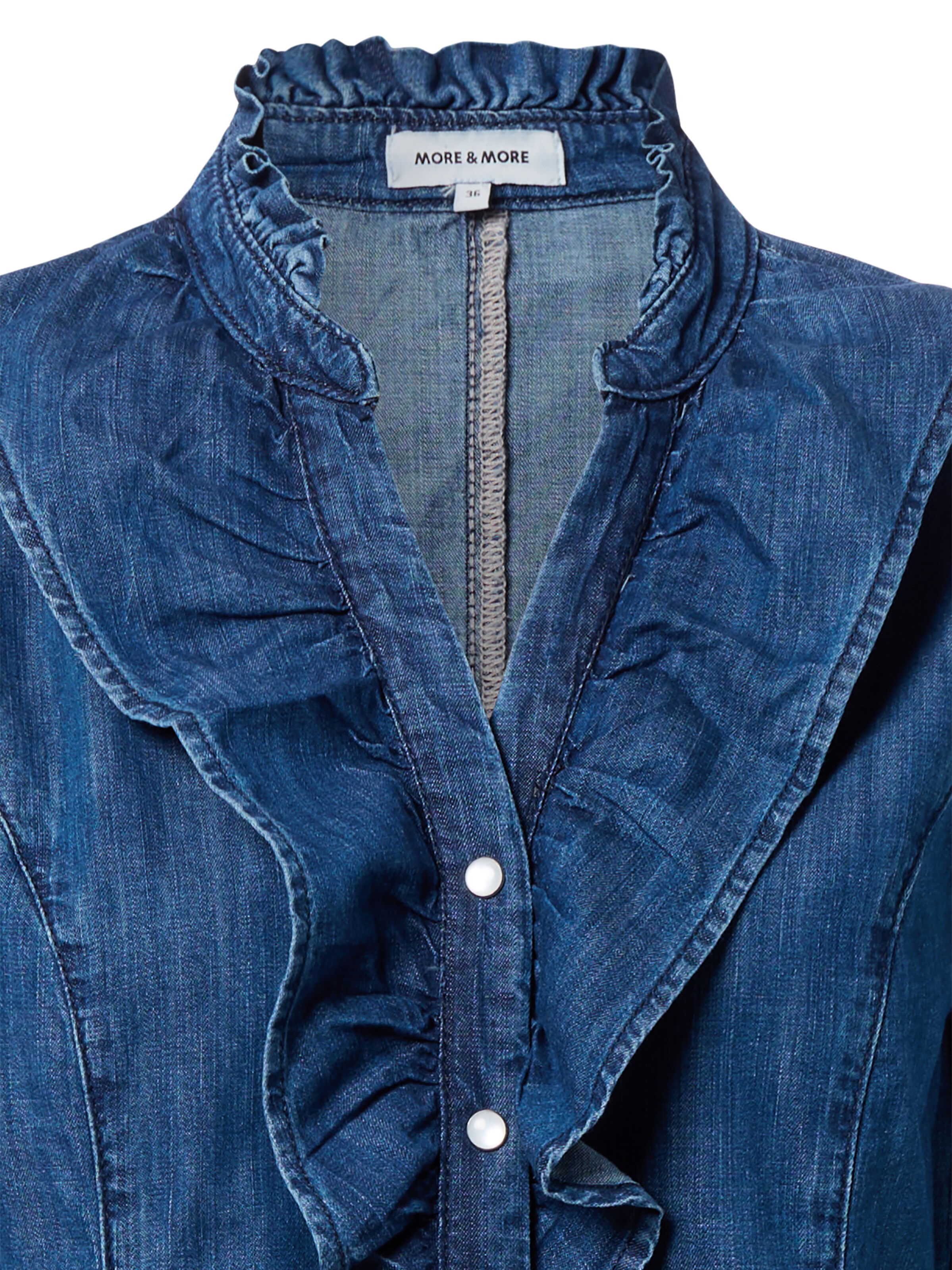 MORE & MORE Bluse in Blau