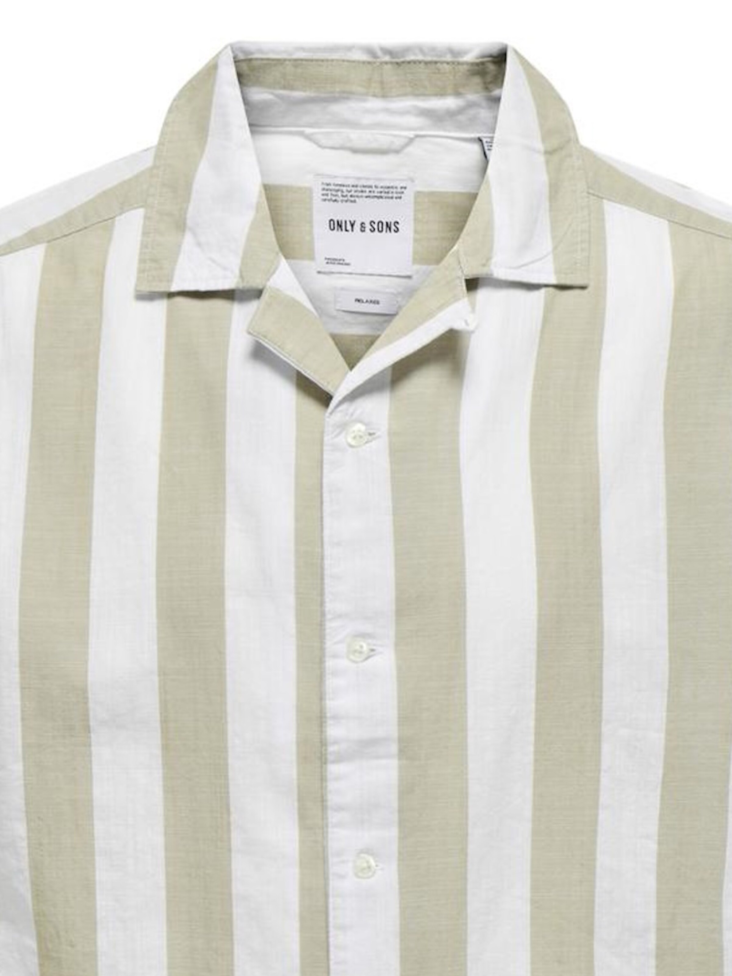 Only & Sons Comfort Fit Kurzarmhemd 'Tes' in Braun