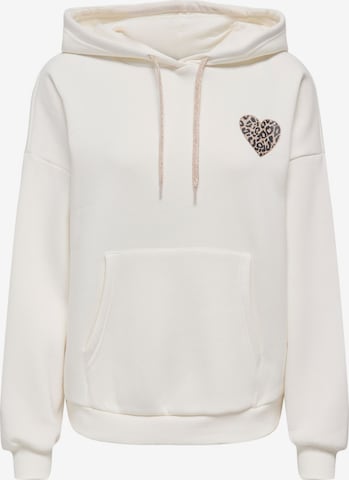 Sweat-shirt 'ONLDAZE' ONLY en blanc : devant