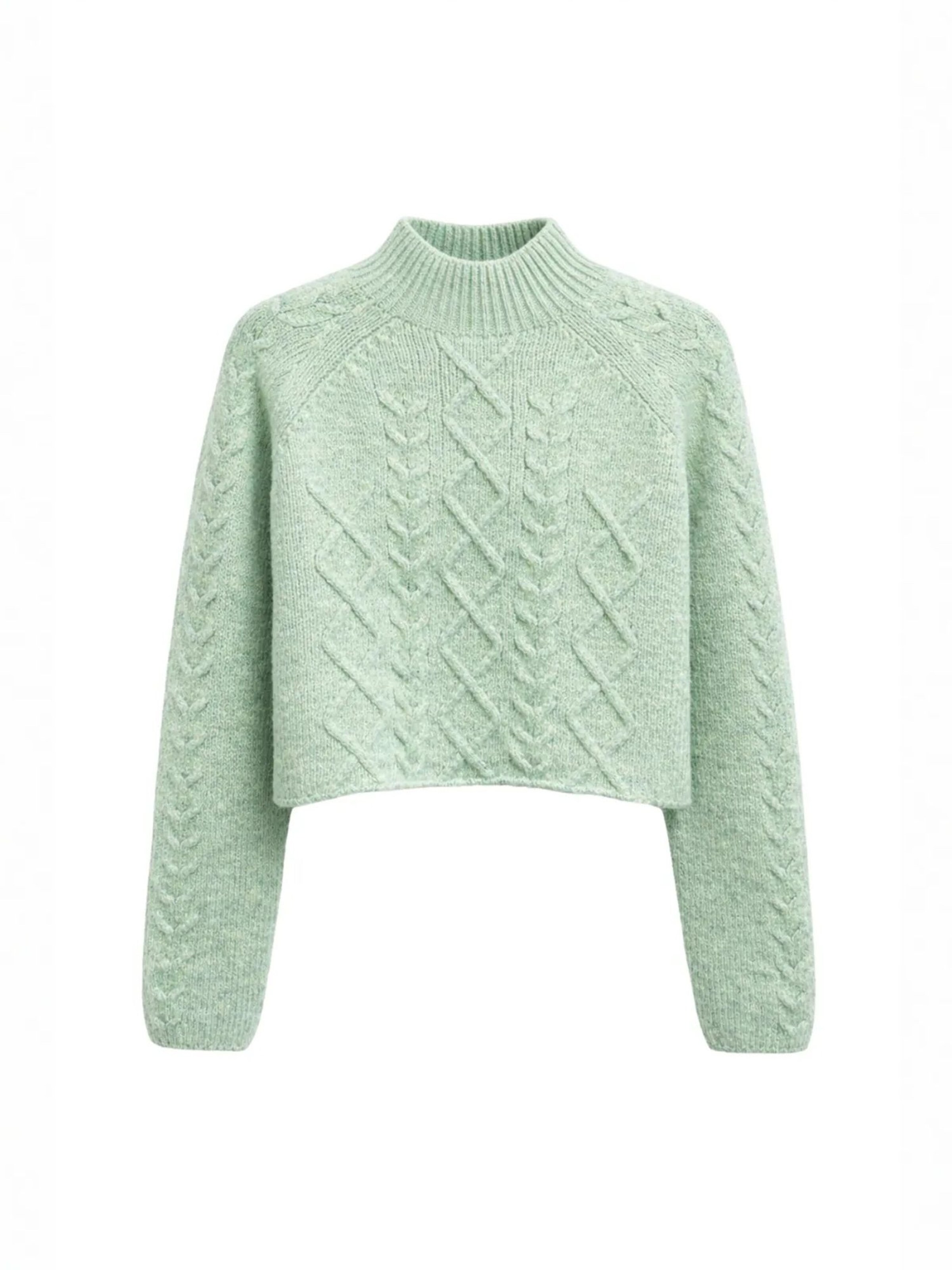 Pullover di MixRay in verde: frontale