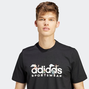 ADIDAS SPORTSWEAR Μπλουζάκι σε μαύρο