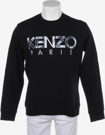 KENZO Sweatshirt & Zip-Up Hoodie in S in Black: front