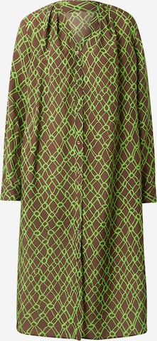 JNBY Shirt Dress in Green: front