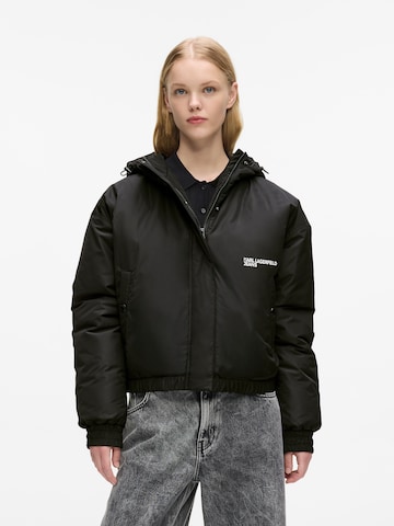 KARL LAGERFELD JEANS Prechodná bunda - Čierna: predná strana