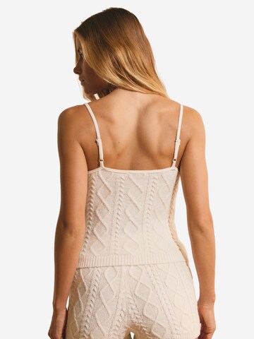 ETAM Schlafshirt 'Blanca' in Beige