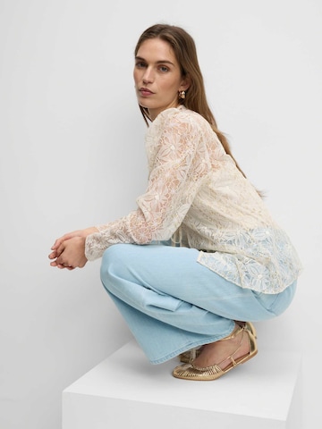 Wide leg Jeans di Marks & Spencer in blu