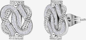 Lucardi Earrings 'Dagi Knoten' in Silver: front