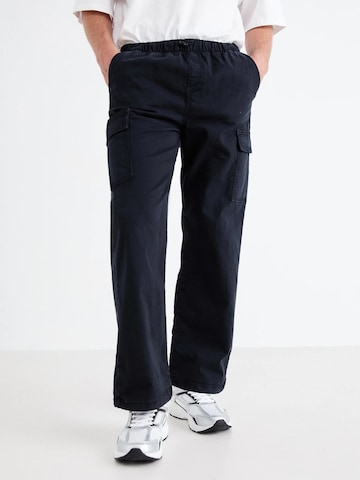 Denim Project Loosefit Gargohousut ' DPParachut ' värissä musta: etupuoli