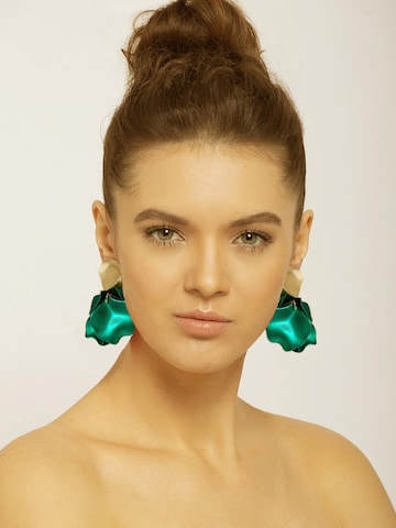 Boucles d'oreilles 'Sabineya' AVANT-GARDE PARIS en vert