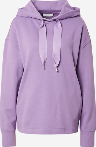 Sweat-shirt 'Esandra' BOSS Black en violet : devant