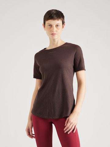 T-shirt fonctionnel 'Vanja' Hummel en marron : devant