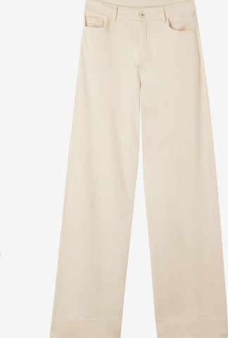 CALZEDONIA Wide Leg Jeans in Beige: predná strana