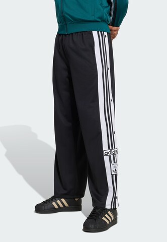 ADIDAS ORIGINALS Loose fit Trousers 'Adibreak' in Black: front