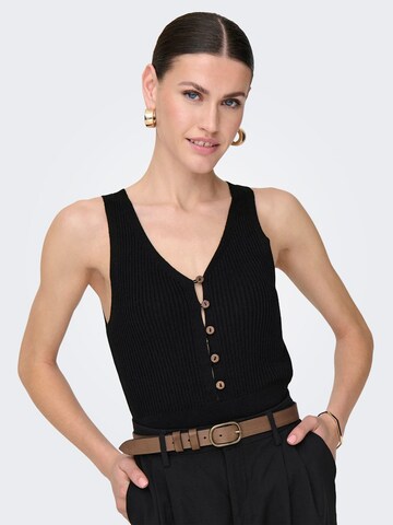 ONLY Knitted Top 'ONLLINA' in Black