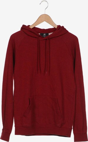 H&M Sweatshirt & Zip-Up Hoodie in S in Red: front