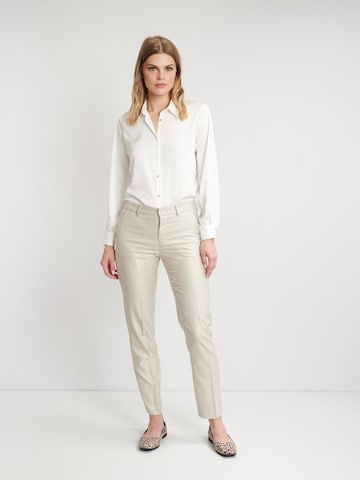 Slimfit Pantaloni per costume tradizionale 'Elena 8685' di W. Wegener in beige