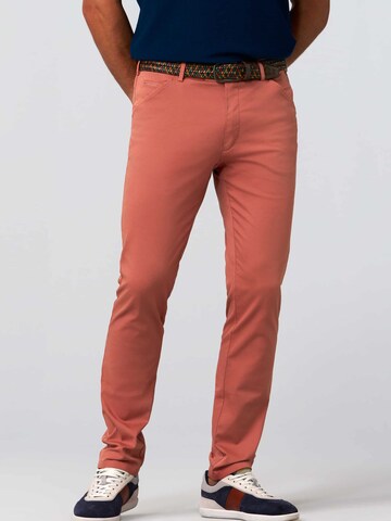 Regular Pantalon chino 'Chicago' MEYER en orange : devant