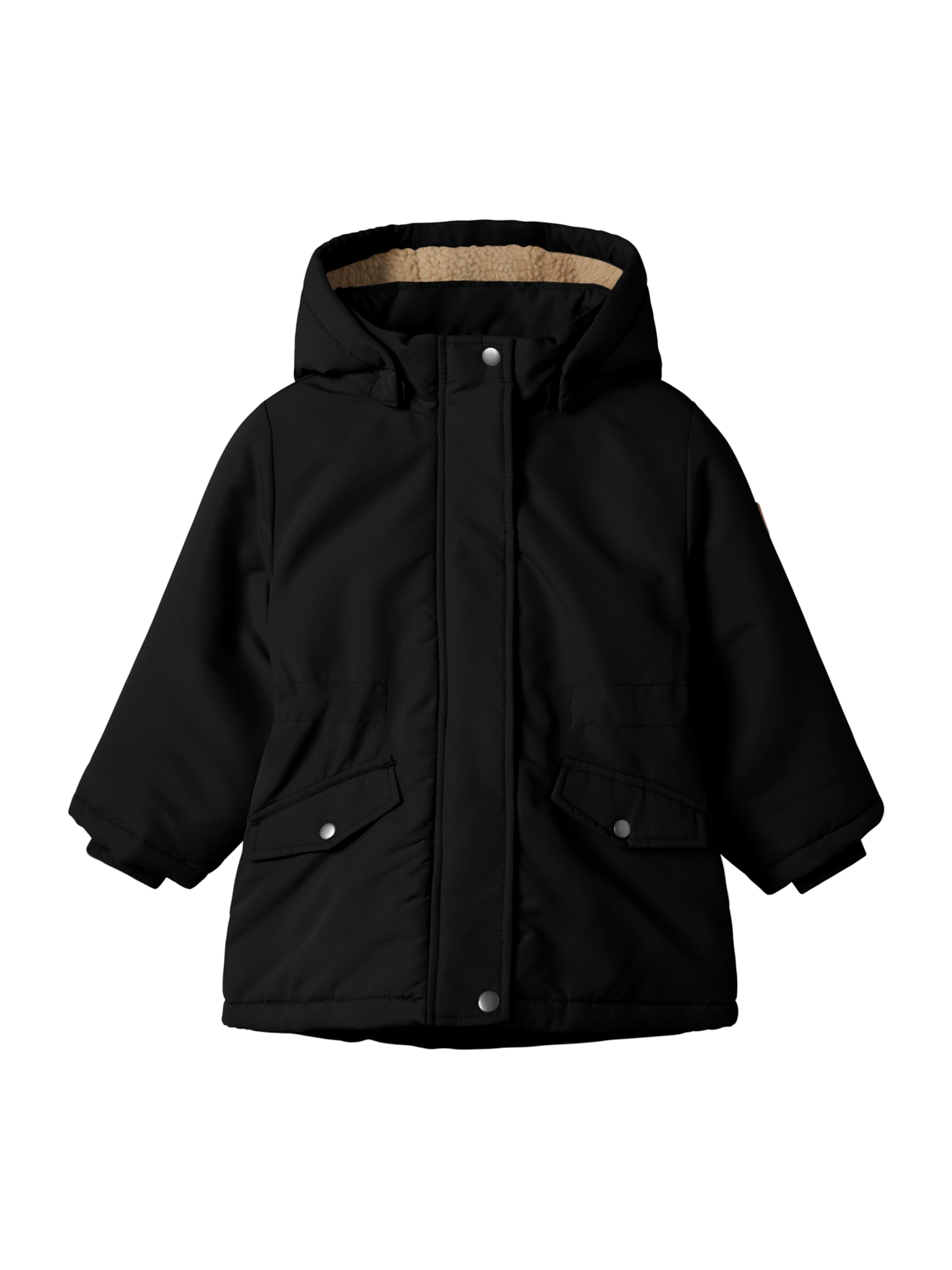 NAME IT Winter jacket 'NMFMARLOW' in Black: front