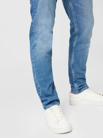 BOSS Orange Slimfit Jeans 'Taber' in Blau