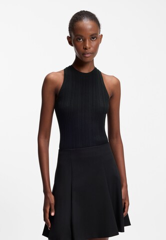 HUGO Knitted Top 'Sarepla' in Black: front