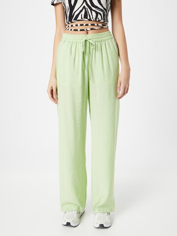 SISTERS POINT Wide leg Broek 'ELLA-PA3' in Groen: voorkant