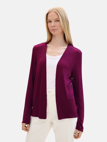 TOM TAILOR Gebreid vest in Lila: voorkant